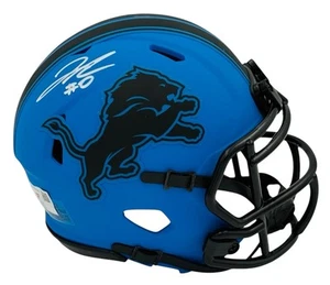 Jahmyr Gibbs Detroit Lions signierter Minihelm Rave Riddell Speed Beckett Echtheitszertifikat - Bild 1 von 2