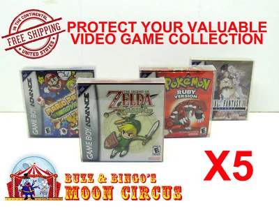 5x NINTENDO GAME BOY ADVANCE GAME BOX - CAIXA PROTETORA CAPA PROTETORA - Imagem 1 de 4