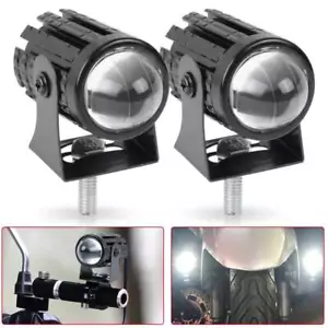 2PC LED Spot Light Headlight Motorcycle ATV White Fog Driving Lamp High Low Beam - Picture 1 of 9