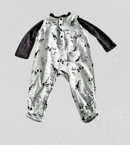 Grey Animal Romper Set 9-12M - Picture 1 of 2