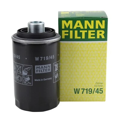 Filtro de aceite Mann W 719/45 para Audi A3 A4 TT A6 VW Beetle CC Eos GTI Jetta Passat Foto 1 de 4