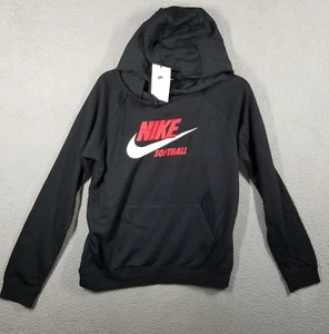 Nike Club Fleece Softball Sweatshirt Hoodie Woman Small Black New - Picture 1 of 10