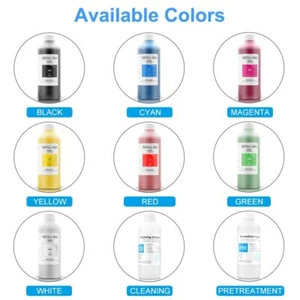 Inchiostro tessile DTG per Ricoh Gen3 4 5 6 GH2220 Ri3000 6000 1000 MH5320 5340 5420 - Foto 1 di 21