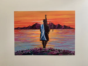 STEVEN BROWN ART - Bagpipes A4 30cm x 21cm Semi-Gloss Digital Print MULTI-OFFER - Picture 1 of 7