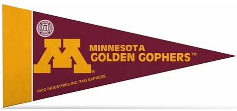 Minnesota Golden Gophers Mini Pennants, 4" x 9" - Licensed by Rico - USA Cover
