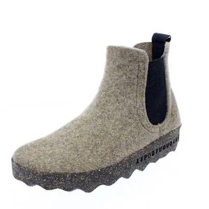 Asportuguesas Caia - Chelsea Boots Caldi In Lana Beige - Donna Scarpe Stivaletti - Imagen 1 de 4