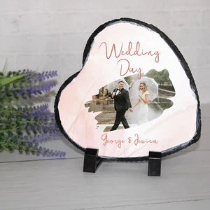 Personalised Photo Wedding Day Slate | Wedding Day Keepsake | Personalised Sl... - Picture 1 of 24