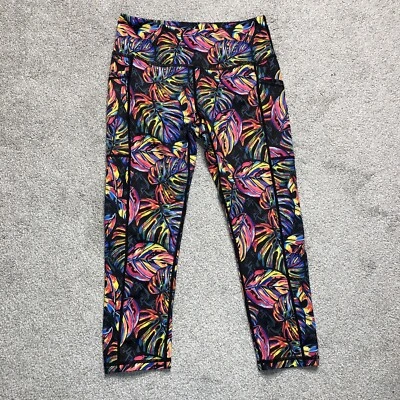 Constantly Varied Gear Leggings Small Cropped Floral Tropical Pockets - Image 1 of 4