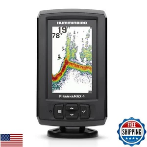 Humminbird 410150-1 PIRANHAMAX 4 Fish Finder,Black - Picture 1 of 5