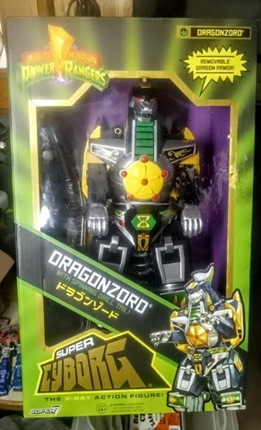 Super 7 Mighty Morphin Power Rangers Dragonzord 11" Super Cyborg  030623MGL3 NEW Cover