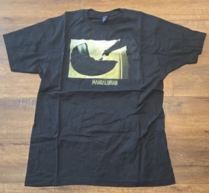STAR WARS Madalorian Graphic T-Shirt Size Large Black - Picture 1 of 4