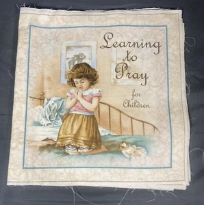 VIP Cranston Soft Books "Learning to Pray" Cut & Sew Children Praying - Picture 1 of 7