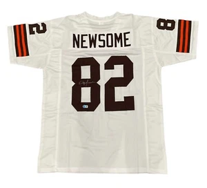Ozzie Newsome Signed Cleveland Browns Custom Jersey Beckett Witness BAS COA - Picture 1 of 3