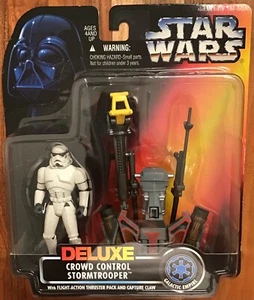 Star Wars Deluxe Crowd Control Stormtrooper Kenner Hasbro 1996 - Picture 1 of 2