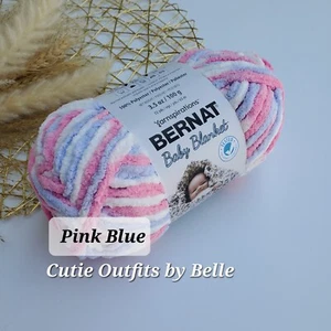 Bernat Baby Blanket Yarn, SMALL Ball 3.5oz/100g Polyester Crochet Knitting Yarn - Picture 1 of 32