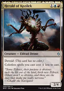 MTG HERALD OF KOZILEK EXC FOIL ITALIAN - ARALDO DI KOZILEK - BFZ - MAGIC - Picture 1 of 1