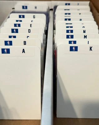 (26) TALL Sports Card Dividers with 26 FREE NBA A-Z Labels Set - Image 1 of 4