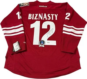 PAUL BISSONNETTE BIZNASTY SIGNED ARIZONA COYOTES REEBOK JERSEY BAS COA BP70101 - Picture 1 of 5
