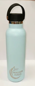 Isolierbecher Bottle Flasche 600ml Thermobecher Edelstahl Keramik blau - Bild 1 von 4