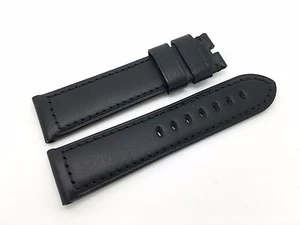 Nueva correa de cuero negra Panerai para modelo Luminor Marina - Imagen 1 de 3