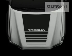 2016 - 2023 TOYOTA TACOMA HOOD VINYL DECAL STICKER RACING GRAPHIC STRIPE - Picture 1 of 4