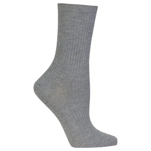 Hot Sox Calzini Calze Calzetti Donna Grigio Chiaro Taglia Eur 37 41 Cashmere - Picture 1 of 7