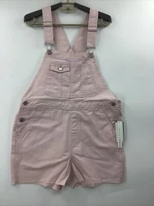 TINSELTOWN Shortalls Overall Bibs Denim Women's Medium - XL Pink Lilac - Picture 1 of 14