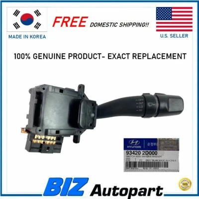 Genuine Wiper Switch for 2001-2003 Hyundai Elantra OE# 93420-2D000 Foto 1 de 4