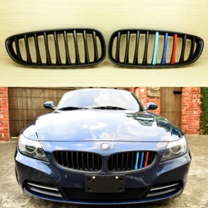 ///M-color Matte Black Kidney Hood Grilles for BMW E89 Z4 Coupe - Picture 1 of 6