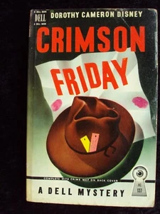 CRIMSON FRIDAY DOROTHY CAMERON DISNEY COLLECTIBLE DELL #137 MYSTERY NOVEL - Imagen 1 de 2