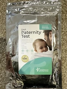 DNA Paternity Test - At-Home Collection Kit Genetrace New Swabs Gene Trace