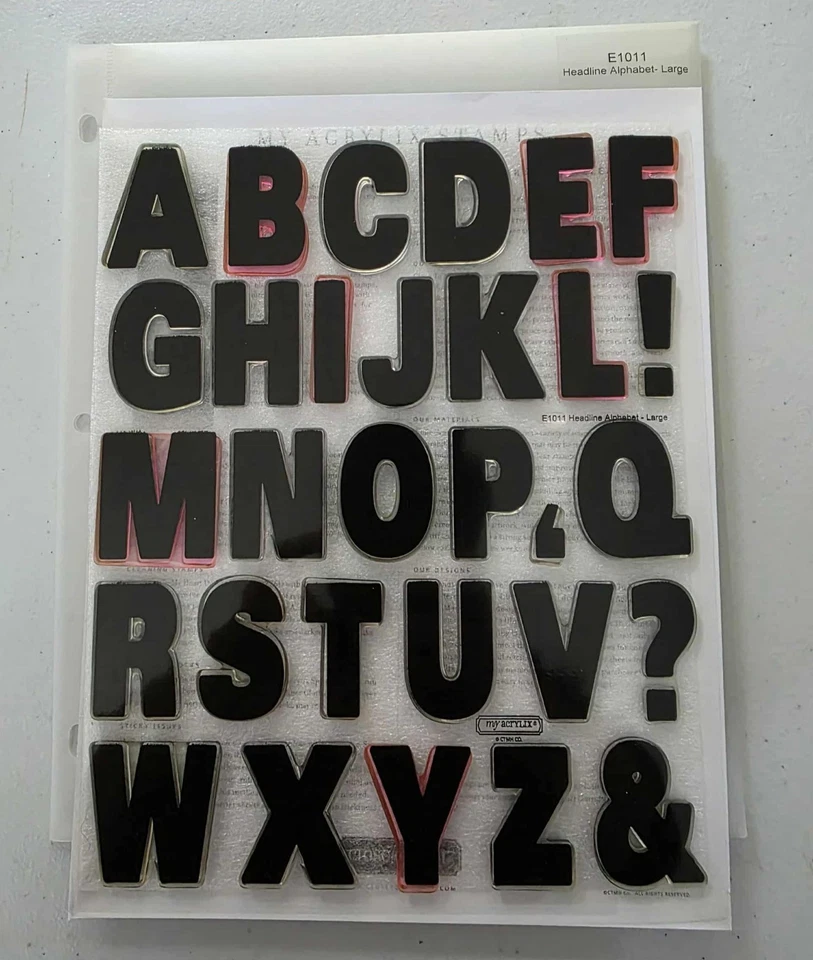 Juegos de estampillas acrílicas CTMH: letras y títulos - tú eliges Foto 1 de 1