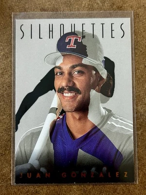 1993 Leaf Silhouettes Juan Gonzalez #4 Texas Rangers - Image 1 of 2
