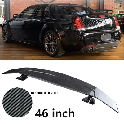 For Chrysler 300S 46"Rear Trunk Spoiler Racing Lip GT Wing Carbon Fiber Styl Foto 1 de 4
