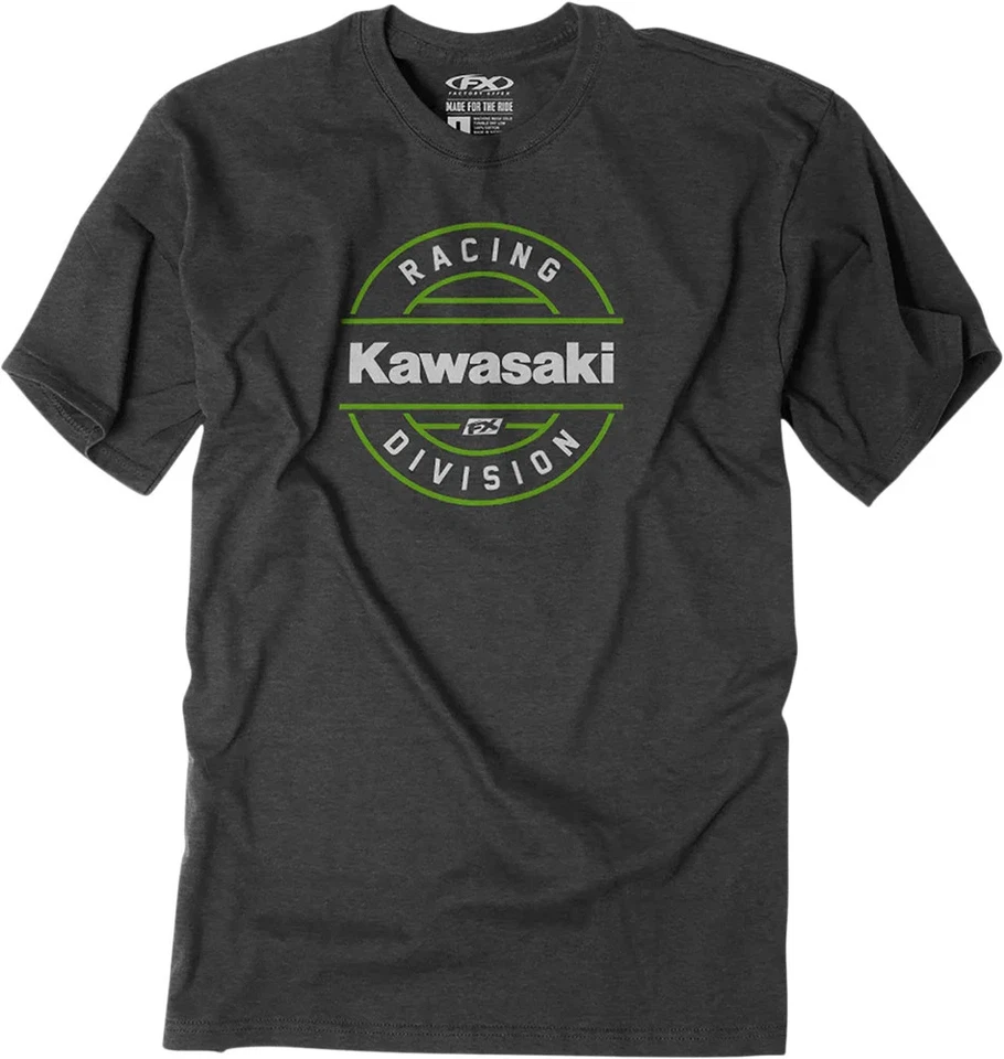 Camiseta Factory Effex 25-87104 Kawasaki Division Brezo Carbón Grande Foto 1 de 1