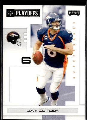 2007 Playoff NFL Playoffs #29 Jay Cutler Black #/199 Denver Broncos - Image 1 of 2