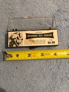 VINTAGE NOS SUCRE MOUCHE ESPAGNOL NOUVEAUTÉ AU-DESSUS DE LA COLLINE COLLECTION DANS SA BOÎTE D'ORIGINE - Photo 1/8