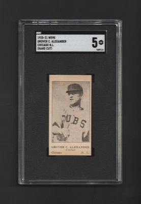 1925-31 W590 GROVER CLEVELAND ALEXANDER ~ Chicago HOF ~ SGC 5 ~ Super RARE! - Image 1 of 2
