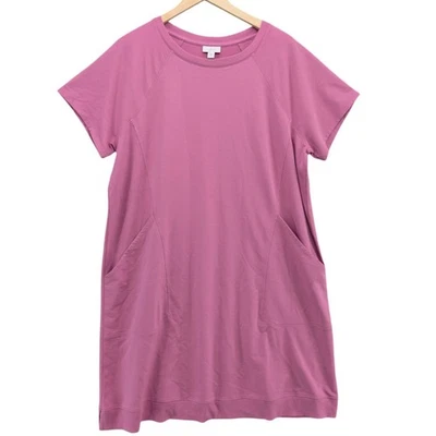 Vestido J Jill FIT Elevate Terry Costura Bolsillo Rosa Caramelo Manga Corta Talla XL Foto 1 de 4