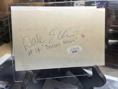 Dale Ellis Signed Mavericks 3x5 Index Card JSA - Image 1 of 3