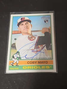Coby Mayo 2025 Topps Heritage Real One RC Auto Autograph - Picture 1 of 3