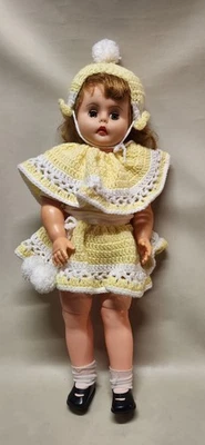 复古 20 世纪 50 年代 Vogue Ginny 娃娃 25 英寸高 — 第 1/4 张图片