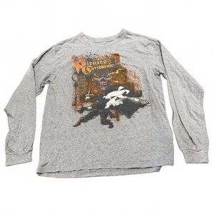 Vintage Disney Pirates Long Sleeve Tee – Curse Graphic Pirate Shirt M - Picture 1 of 5