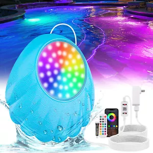 Pool Lights for Above Ground Pools RGB Dimmable Underwater Submersible Lights - Picture 1 of 9