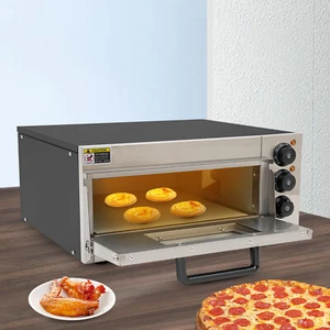 20L Commercial Countertop Pizza Oven Electric Pizza Oven Singel Deck Pizza 1800W - Picture 1 of 22