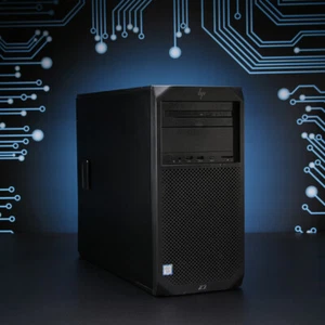 Station de travail tour HP Z2 G4 // Intel Xeon E-2224G, 32 Go RAM, 256 Go SSD - Photo 1/5