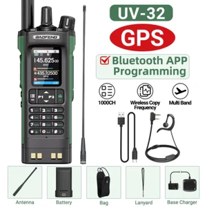 UV-32 GPS Walkie Talkie 10W Multi Band Bluetooth Programming Wireless Copy Frequ - Picture 1 of 12