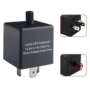 (1) 3-Pin 12V CF-13 CF13 EP34 Electronic Flasher Relay Fix w/Speed Adjustable - Picture 1 of 6