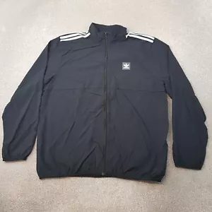 Adidas Mens Jacket XL Black Windbreaker Firebird Superstar Originals Skateboard - Picture 1 of 10