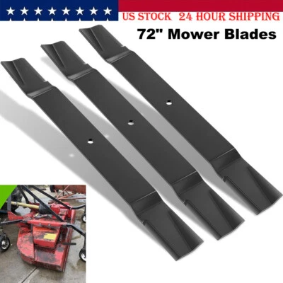 72" Finish Mower Blades for Bush Hog ATH720/RDTH720/FTH720 88773 82325 (3 Blade - Image 1 of 4